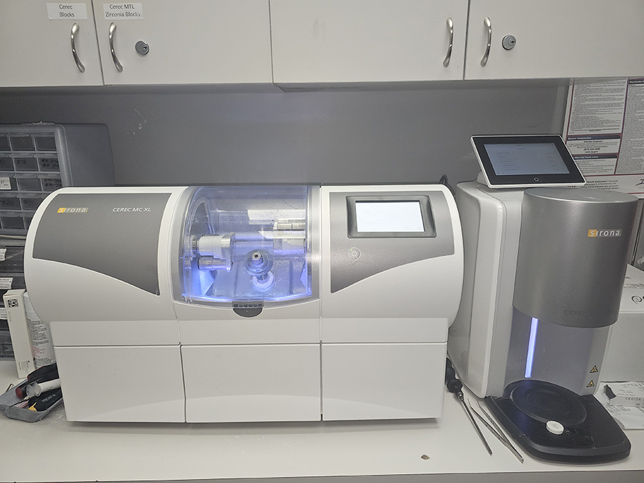 CEREC machine for same day crown