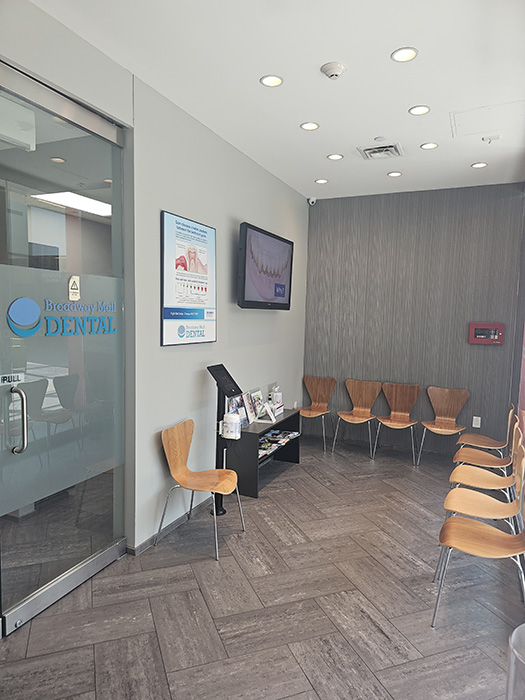 Dental clinic patient waiting area